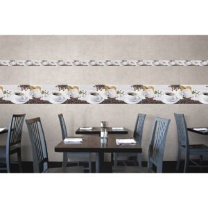 Base Decorada Dulce Café Multicolor Cara Única 30×60