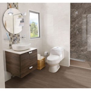 Base decorada Chipre taupé cara única 20×60